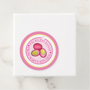 Étiquettes Cadeau Oeufs De betterave rouge cuits à l'étouffée, canal