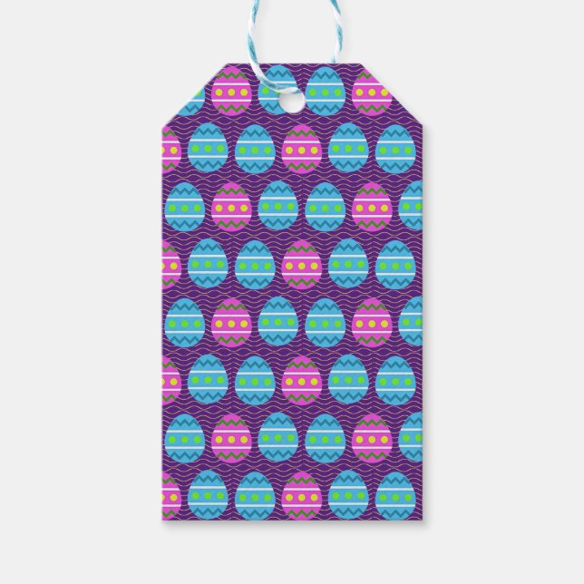 Étiquettes-cadeau Oeufs de Pâques ! (Devant)