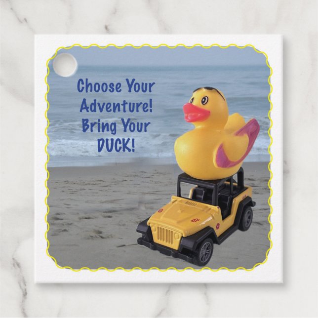 Étiquettes Cadeau Offrez un Ducky avec cette étiquette. Tu as été fo (Devant)