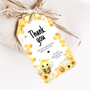 Étiquettes-cadeau Oh Babee Bee Baby shower Favoriser Tags
