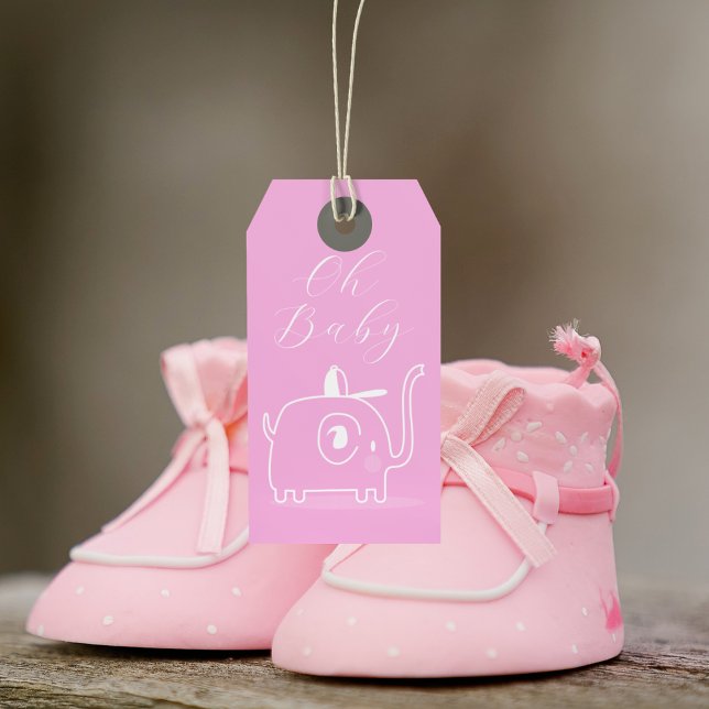 Étiquettes-cadeau Oh Baby shower (Créateur téléchargé)