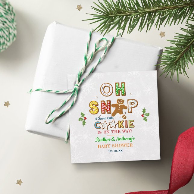 Étiquettes Cadeau Oh ! Baby shower de biscuits en pain d'épices (Créateur téléchargé)