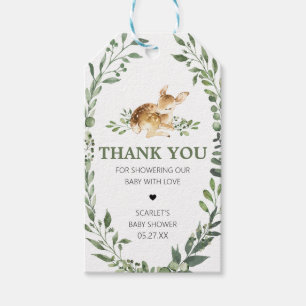 Étiquettes-cadeau Oh Deer Baby shower Favoriser Tags