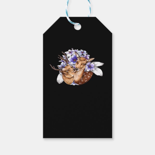 Étiquettes-cadeau Oh Deer Clean Minimal Style (Devant)