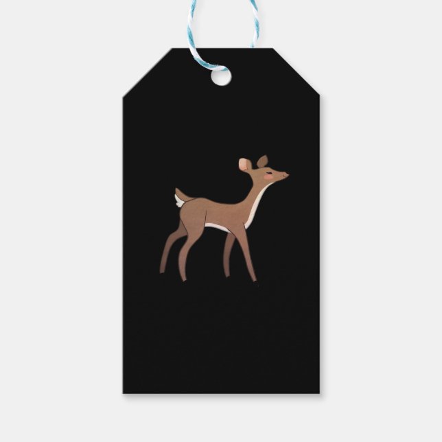 Étiquettes-cadeau Oh Deer Me Whimsical Creative Design (Devant)