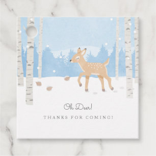 Étiquettes Cadeau Oh Deer - Merci d'être venu !