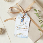 Étiquettes-cadeau Oh Deer Winter Baby Boy Douche<br><div class="desc">Célébrez l'arrivée prochaine d'un petit prince avec notre "Oh Deer Winter Baby Boy Shower Invitation." Cette invitation charmante et fantaisiste saisit l'essence d'un pays merveilleux d'hiver avec ses tons sereins de bleu et de délicieux motifs de cerfs. À l'automne des premiers flocons de neige, notre invitation ouvre la voie à...</div>