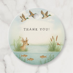 Étiquettes Cadeau Oh mon Dieu ! Baby shower des bois