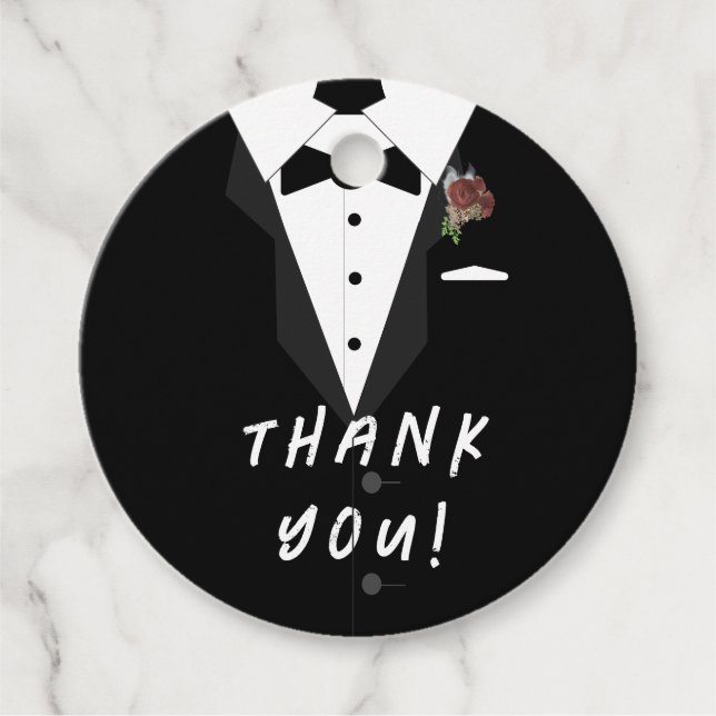 Étiquettes Cadeau Oh mon Dieu ! Smoking (Devant)