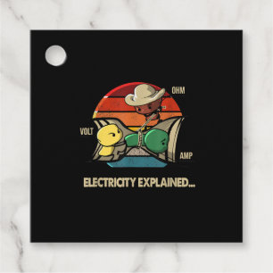 Étiquettes Cadeau Ohm Volt Amp Electricity Expliqué Electricien