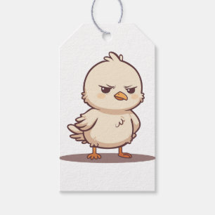 Étiquettes-cadeau Oiseau Bébé Grincheux Drôle Kawaii Dessin Animé