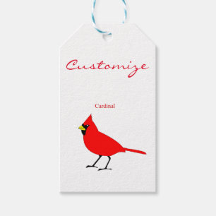 Étiquettes-cadeau Oiseau cardinal rouge Thunder_Cove