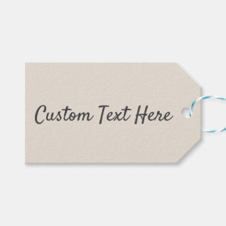 Étiquettes-cadeau Ombre naturelle en ivoire massif