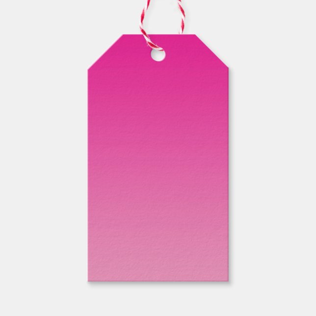 Étiquettes-cadeau Ombre rose (Devant)