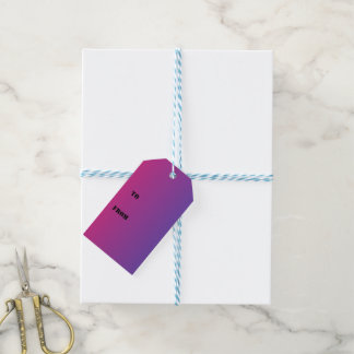 Étiquettes-cadeau Ombre Rose et Violet