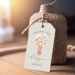 Étiquettes-cadeau On Peut Attendre ! Baby shower Invitation Don Ta