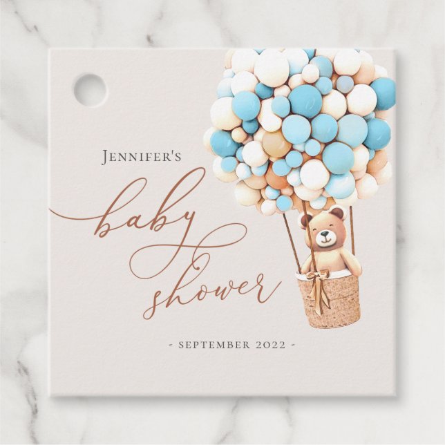 Étiquettes Cadeau On Peut Attendre ! Balises baby shower Favoriser (Devant)