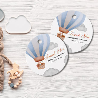 Étiquettes Cadeau on peut attendre le baby shower de petit garçon