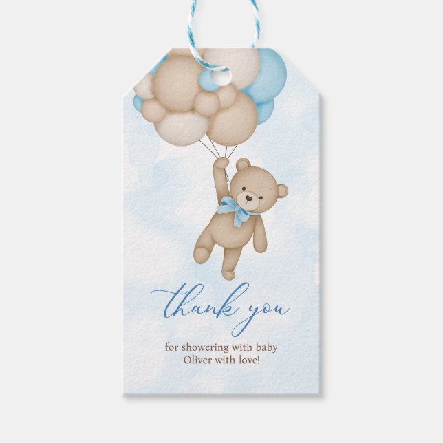 Étiquettes-cadeau On peut attendre le Merci de Baby shower (Devant)