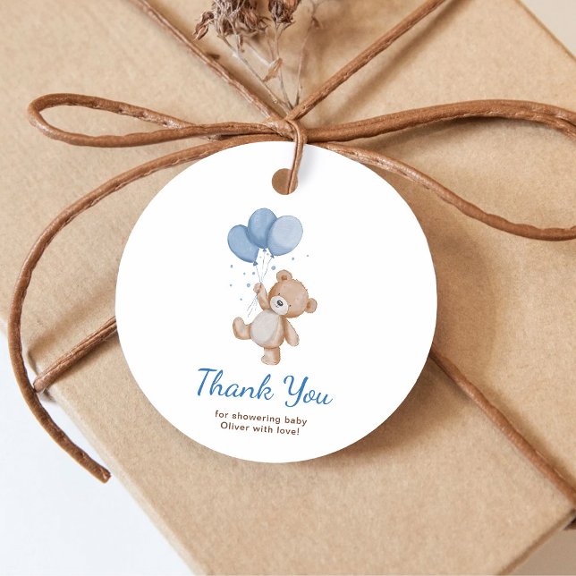 Étiquettes Cadeau On peut attendre le Merci de Baby shower (Créateur téléchargé)