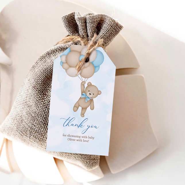 Étiquettes-cadeau On peut attendre le Merci de Baby shower (Créateur téléchargé)