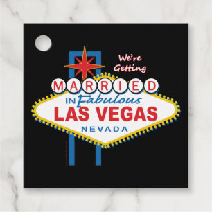 Étiquettes Cadeau On se marie à Vegas