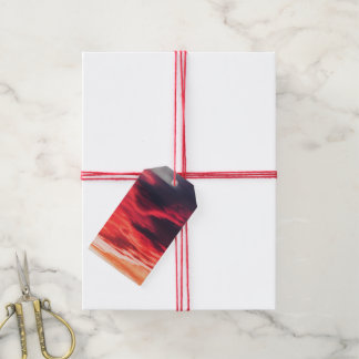 Étiquettes-cadeau onde féline