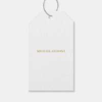 Or & Blanc Minimaliste Simple Moderne