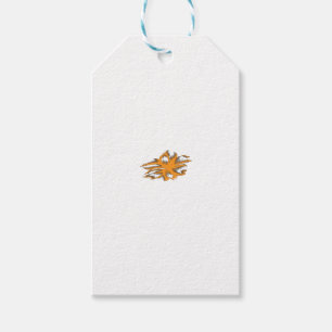 Étiquettes-cadeau Orange jaunâtre, Jaune orangé