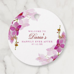 Étiquettes Cadeau Orchidée tropicale