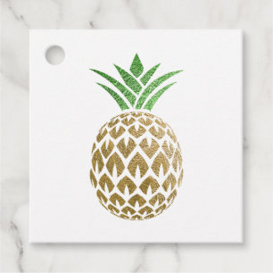 Étiquettes Cadeau Organisateur d'événements Faux Ananas en Feuille d