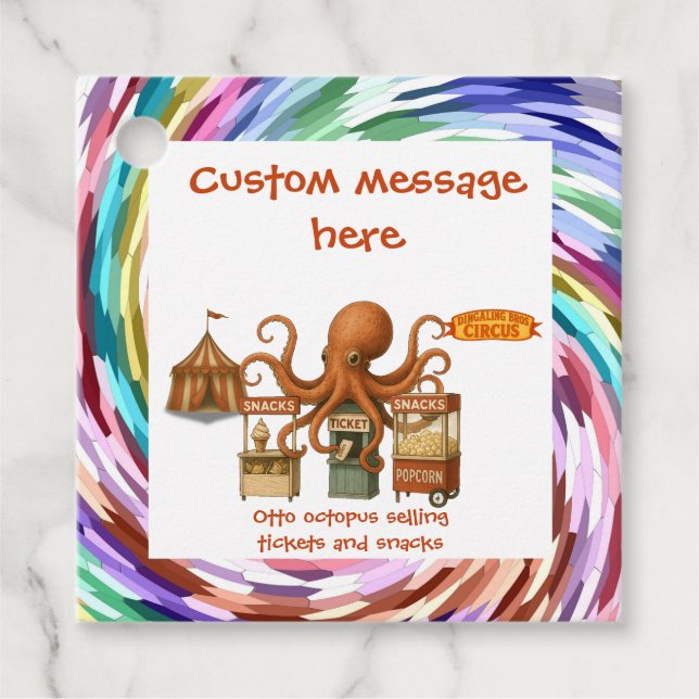 Étiquettes Cadeau Otto’s circus snack shack (Devant)
