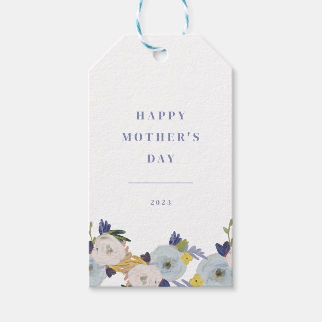 Étiquettes-cadeau Où l'amour grandit la fête des mères (Devant)