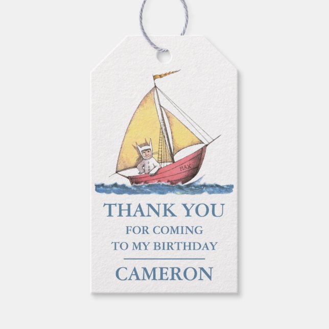 Étiquettes-cadeau Où sont les choses sauvages | Max Voile (Devant)