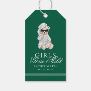 Étiquettes-cadeau Ours de Spa pour Enterrement de Vie de Jeune Fille