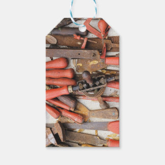 Étiquettes-cadeau Outils Outil Russe antique Red Man