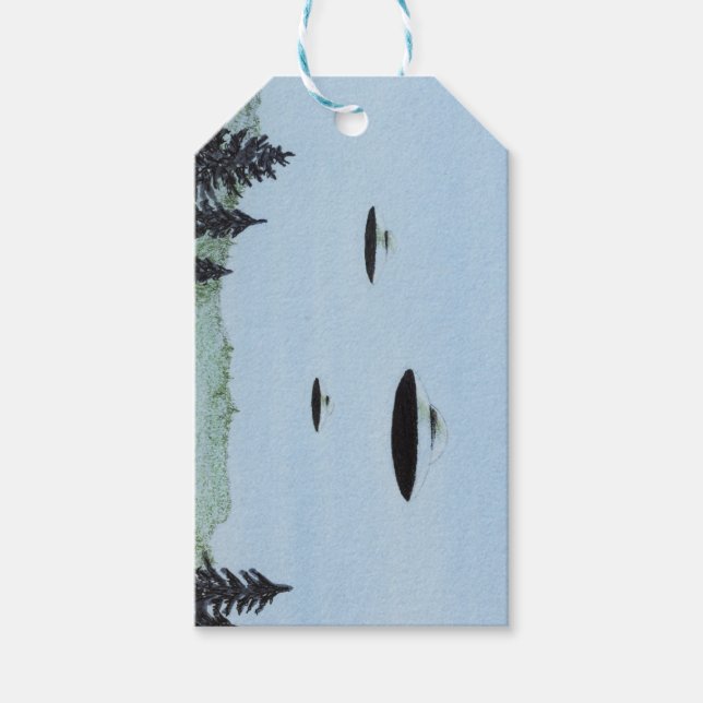 ÉTIQUETTES-CADEAU OVNI (Devant)