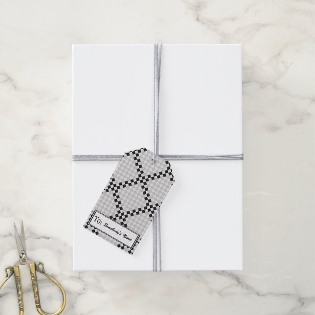 Étiquettes-cadeau Pad d'échecs par Kenneth Yoncich (Avec de la ficelle)