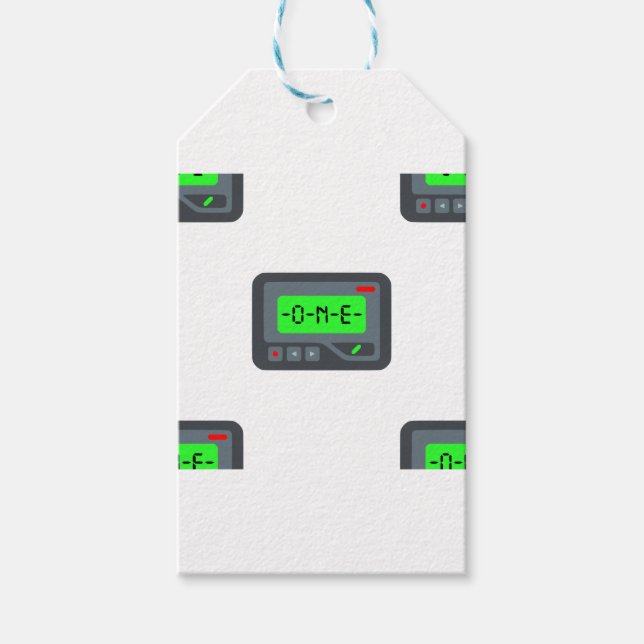 Étiquettes-cadeau pager émoji (Devant)