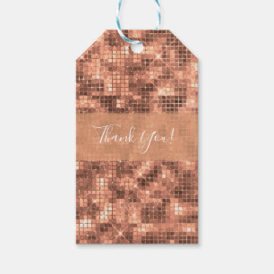 Étiquettes-cadeau Paillettes dorées Luxe Paillettes Fille Pailletées