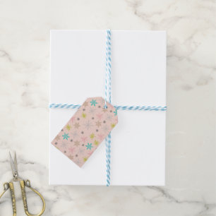 Étiquettes-cadeau Paillettes rose Turquoise Lime Vert Gris