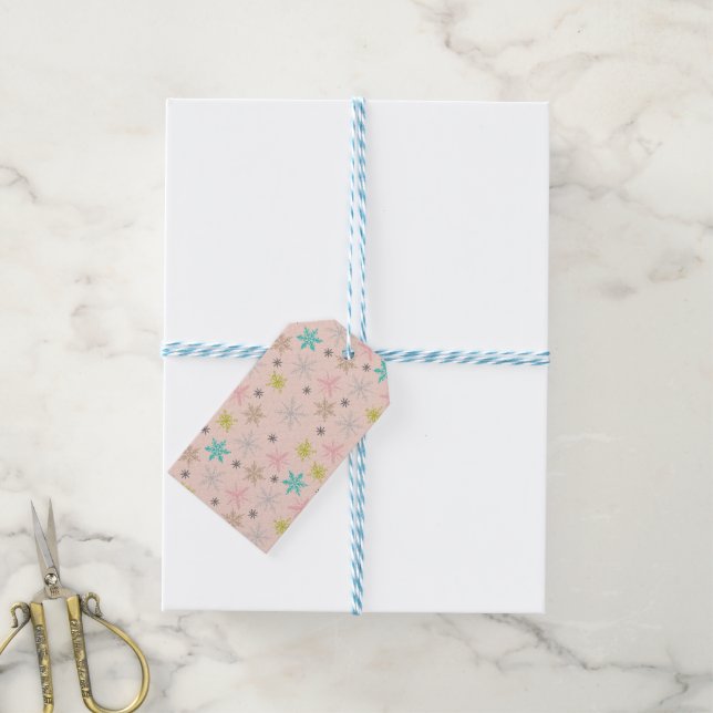 Étiquettes-cadeau Paillettes rose Turquoise Lime Vert Gris (Avec de laficelle)