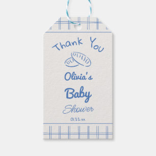 Étiquettes-cadeau Pain Bleu À La Main Dans Le Four Bébé Garçon Douch