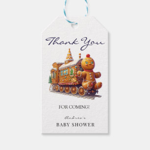 Étiquettes-cadeau Pain d'épices Christmas Baby shower Merci Favori