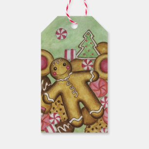 Étiquettes-cadeau Pain d'épices Noël Cookies de vacances Tags cadeau
