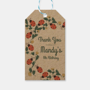 Étiquettes-cadeau Painisier Bug Anniversaire Jardin Fête