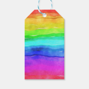 Étiquettes-cadeau Painted Rainbow