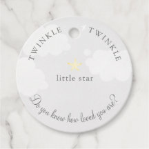 Pale Grey Twinké Little Star Baby shower Anniversa