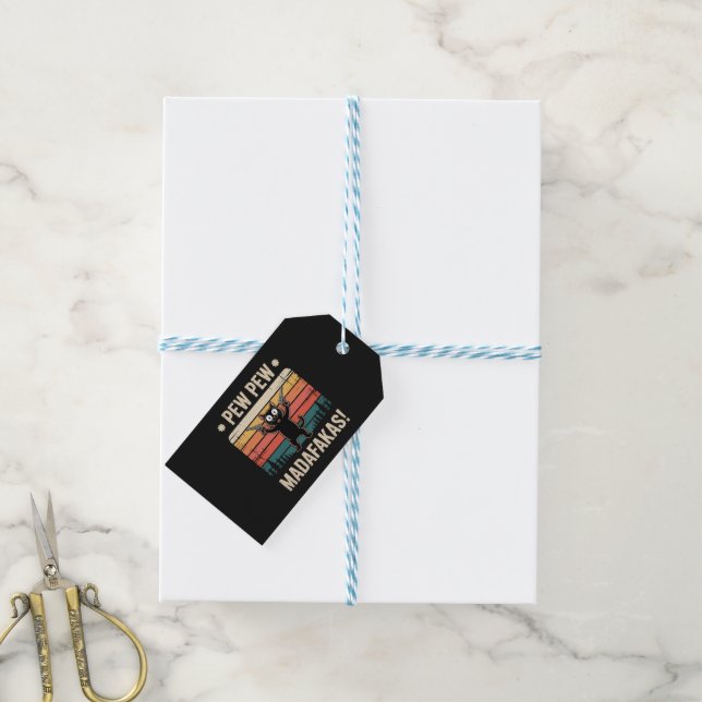 Étiquettes-cadeau Pan Pan salauds (With Twine)