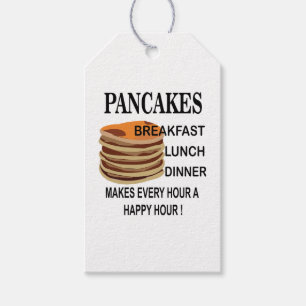 Étiquettes-cadeau Pancakes Fait Chaque Heure Un Joyeux Pancake De L'